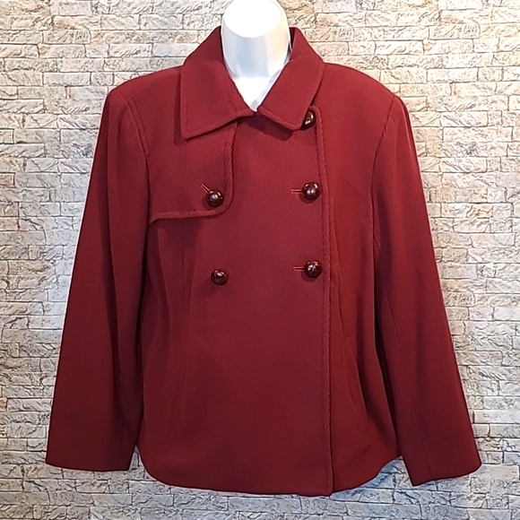 L.L. Bean Jackets & Blazers - Maroon L.L. Bean Double Breasted Blazer Jacket